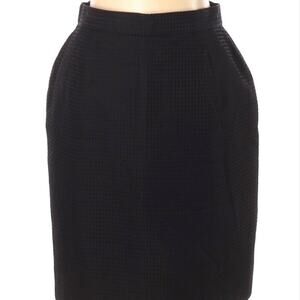 Louis Féraud Cotton Black Skirt Size 10
